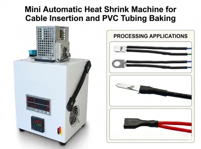 Mesin Heat Shrink Mini Otomatis untuk Pemasangan Kabel dan Pembakaran PVC Tubing JW-HST-05B - Perangkat Bantu Perakitan Kabel