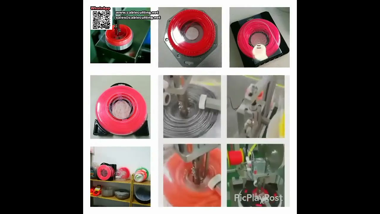 Mesin Penggulung Blister Otomatis Berkecepatan Tinggi untuk Produksi Senar Trimmer