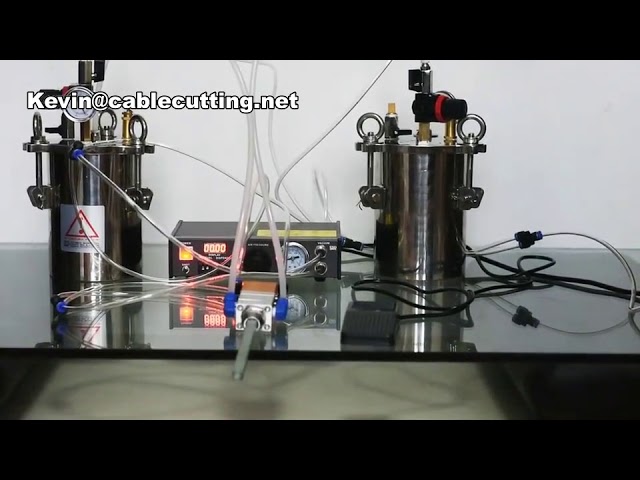 Dispenser Lem AB Tekanan Manual - Mesin Campur 2 Komponen & Isi Lem Semi Otomatis