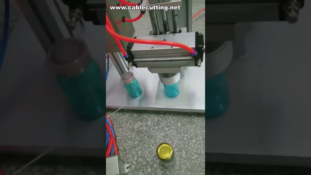 Mesin Capping Pneumatic Desktop untuk Tutup Kaleng dan Plastik | Mesin Penutup Otomatis