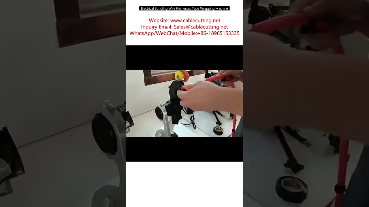 Mesin Pembungkus Kabel Harness Listrik dengan Tape Otomatis
