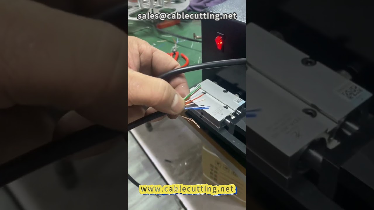 Mesin Pelurus dan Crimping Kabel Jaringan 104 - Otomatis, Cepat, Presisi