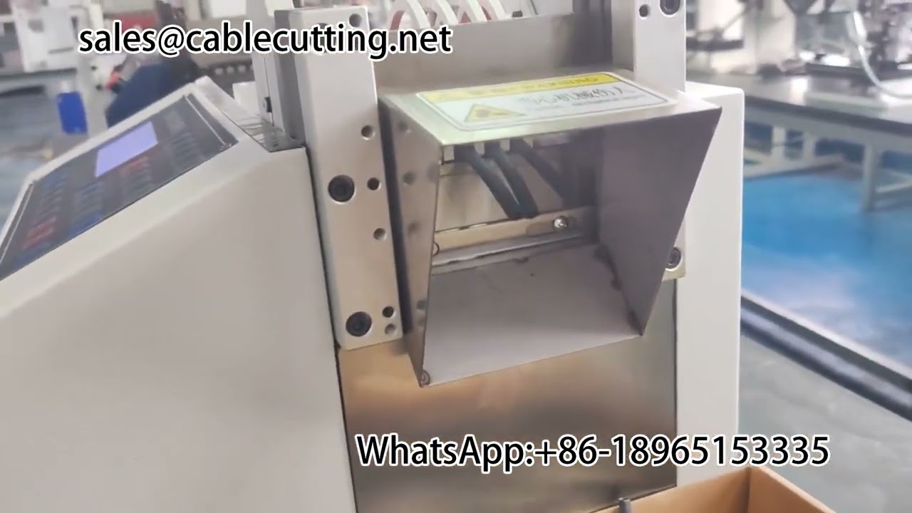 Mesin Pemotong Tabung Heat Shrink Otomatis | Pemotong Pipa Penyusut Panas Presisi
