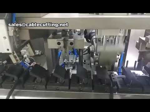 Mesin Assembly Line Otomatis untuk Kupas, Potong, dan Crimp Kabel