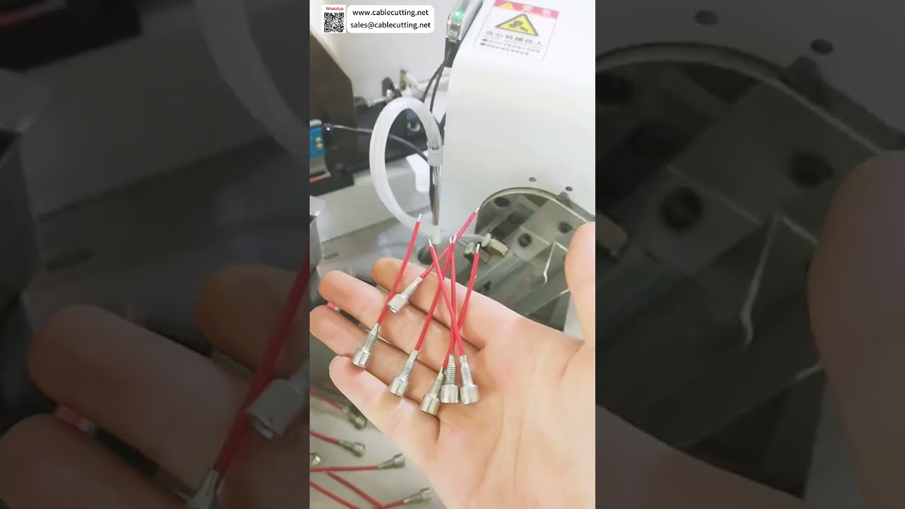 Mesin Crimper Terminal Kabel Longgar Otomatis dengan Kepala Pemanas Elektroda untuk Harness