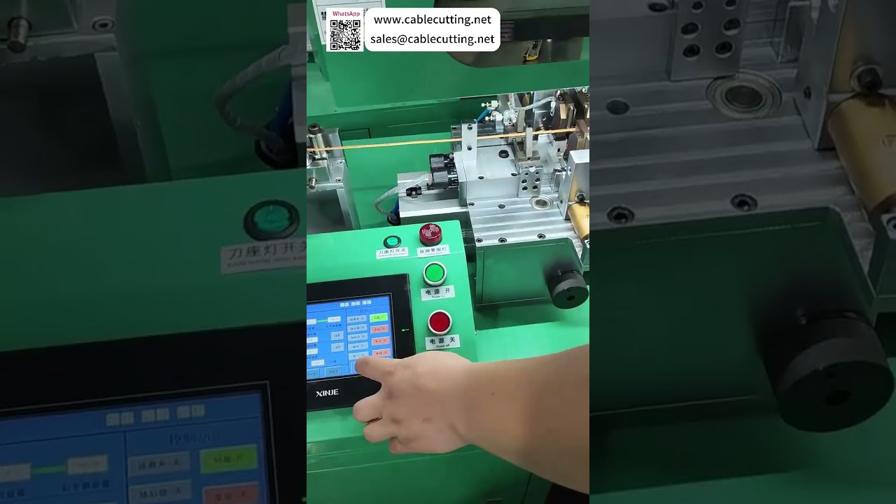 Mesin Pemotong dan Pengupas Kabel Kecepatan Tinggi Model 1300 untuk Kupas Depan 13mm dan Belakang 4mm