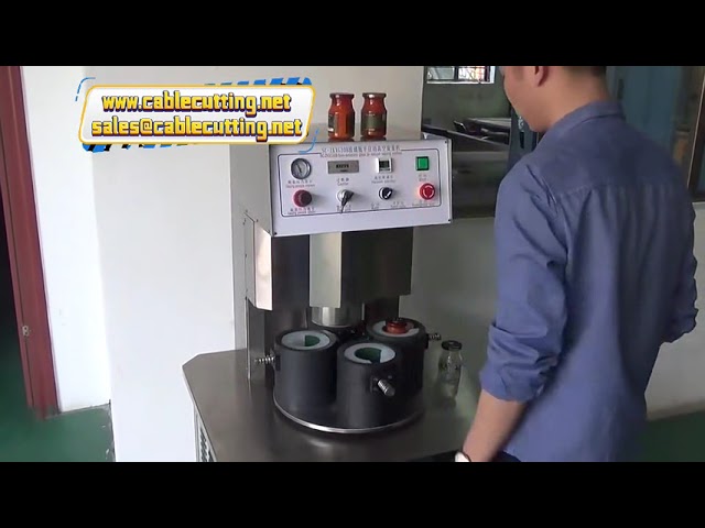 Mesin Capping Vakum 4 Kepala untuk Botol Kaca - Penyegel Otomatis Presisi