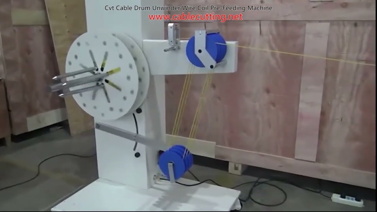 Mesin Unwinder Drum Kabel Cvt & Pre-Feeder Gulungan Kawat Otomatis
