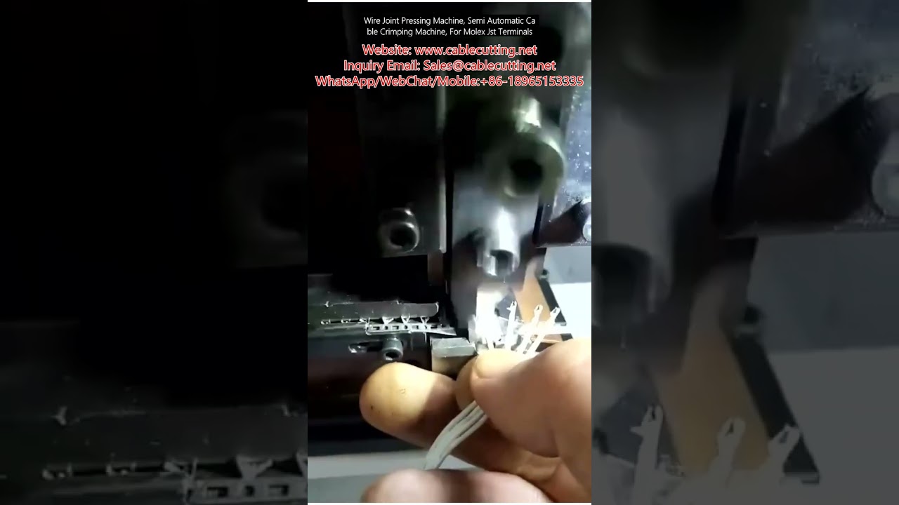 Mesin Press Sambungan Kabel Semi Otomatis untuk Terminal Molex dan JST
