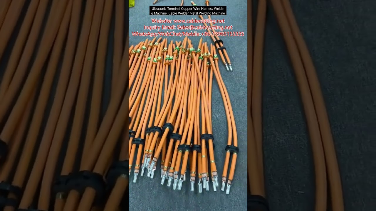 Mesin Las Ultrasonik Kabel Tembaga dan Terminal Konektor - Las Harness Kabel Otomatis