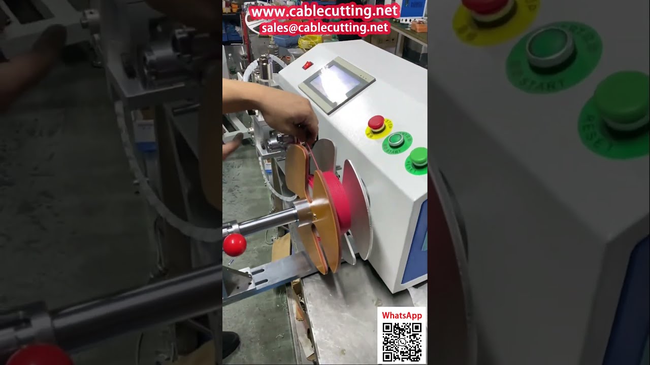 Mesin Penggulung, Penghitung, dan Pemotong Kawat Silikon Elektronik Otomatis
