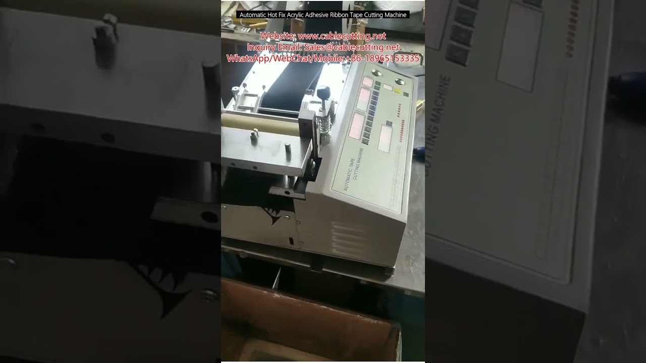 Mesin Pemotong Pita Perekat Akrilik Hot Fix Otomatis Presisi Tinggi