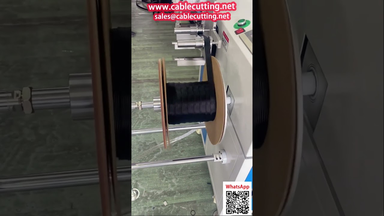 Mesin Penggulung Koil Datar dengan Pemotong Panas untuk Selongsong Jalinan Nylon Lebar 1-80mm
