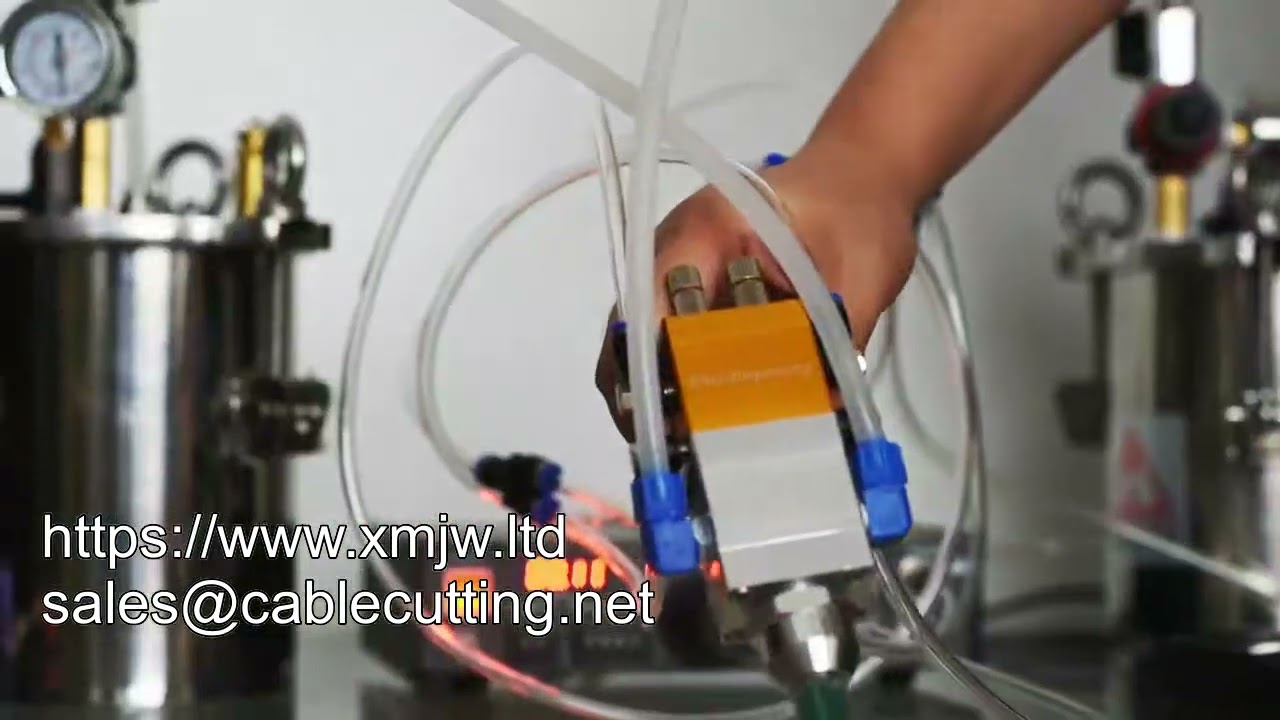 Semi-Automatic Epoxy Resin Dual Barrel Dispenser Machine | 2-Type AB Glue Applicator