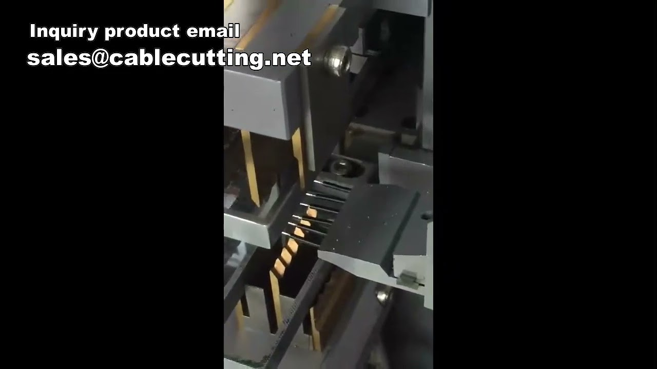 Mesin Tinning, Cutting, dan Stripping Kabel Komputer Otomatis Penuh – 5 Line Twist & Dip Tin