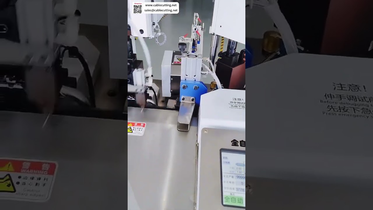 Mesin Crimping Terminal Kepala Ganda Otomatis Penuh dengan CFM untuk Kabel AWG28 | Produksi Harness Mobil Presisi