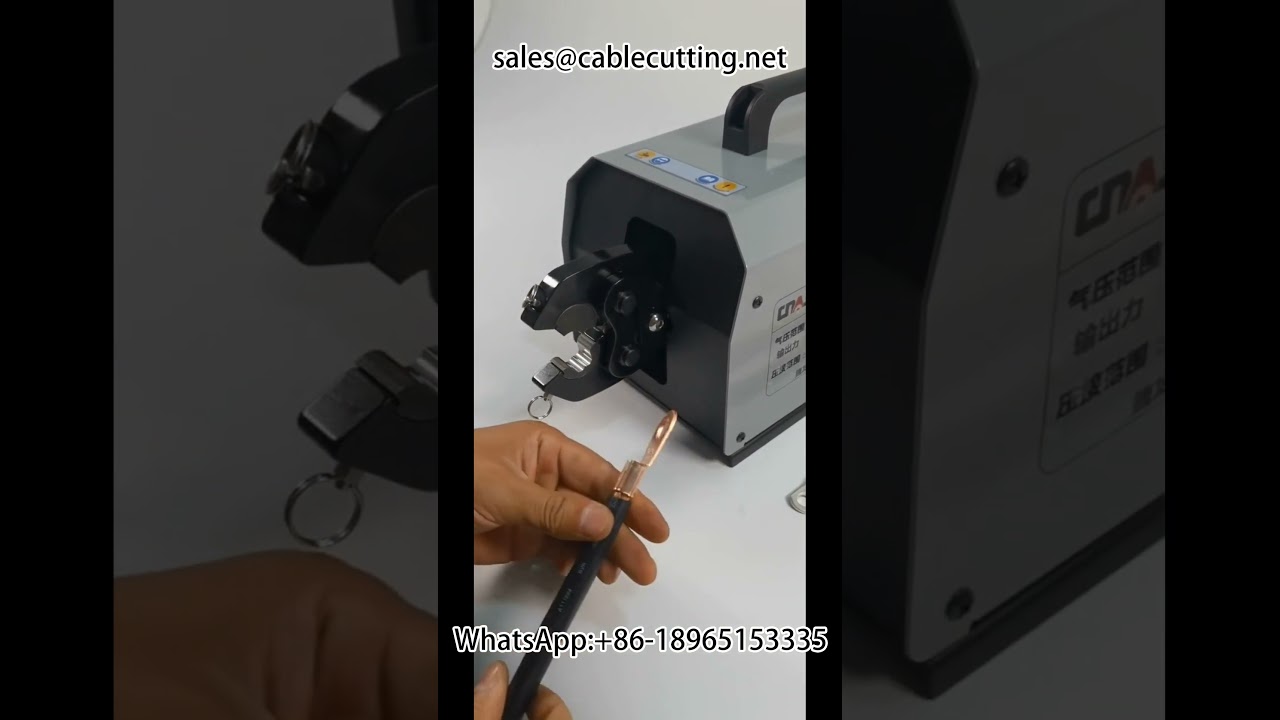 Tang Crimping Pneumatik 120L – Cetakan Sekali 300A untuk Terminal Phoenix Open Nose