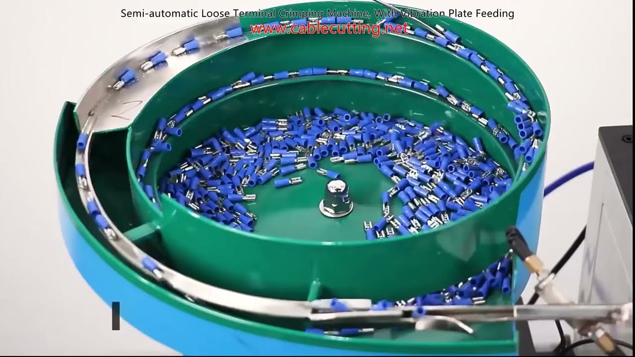Mesin Crimping Terminal Longgar Semi-Otomatis dengan Pengumpan Plat Getar