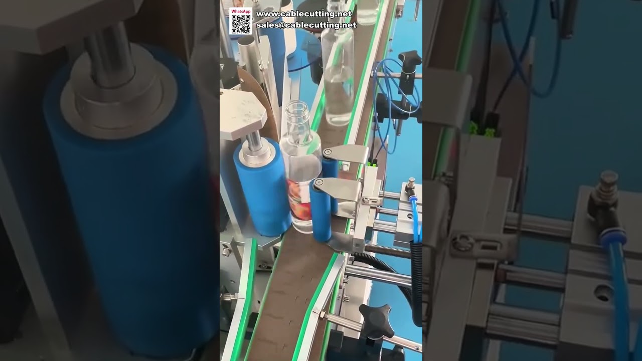 Mesin Labeling Botol Bundar Otomatis Industri – Aplikator Stiker Efisien untuk Produksi
