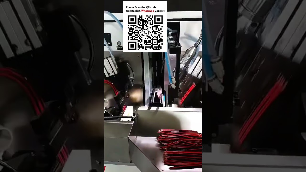 Automatic Double-End Wire Stripping, Twisting & Tinning Machine for Wire Harness Automation