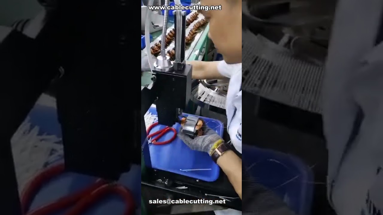 Mesin Pengikat Kabel Otomatis untuk Stator | Peralatan Otomatisasi Wire Harness Industri