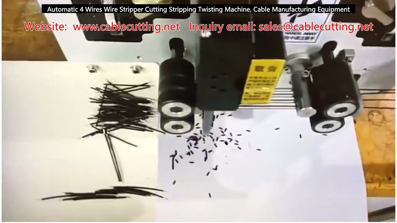 Mesin Pengupas & Pemotong Kabel Otomatis 4 Kawat - Alat Produksi Kabel Berkualitas