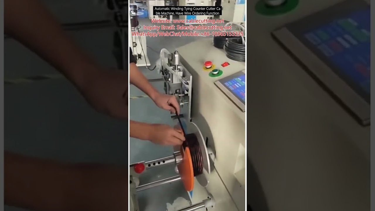 Mesin Kabel Otomatis: Gulung, Ikat, Hitung, Potong dengan Fungsi Pengaturan Kawat
