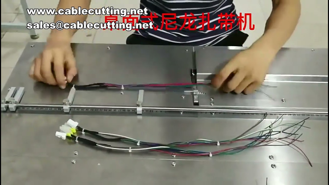 Mesin Strapping Nylon Otomatis untuk Harness Kabel - Feeding, Perforasi, dan Pemotongan Otomatis