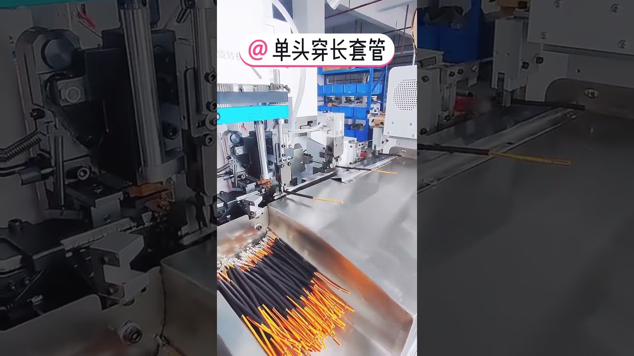 Mesin Crimping Terminal & Pemasangan Selongsong Serat Kaca Otomatis Satu Kepala