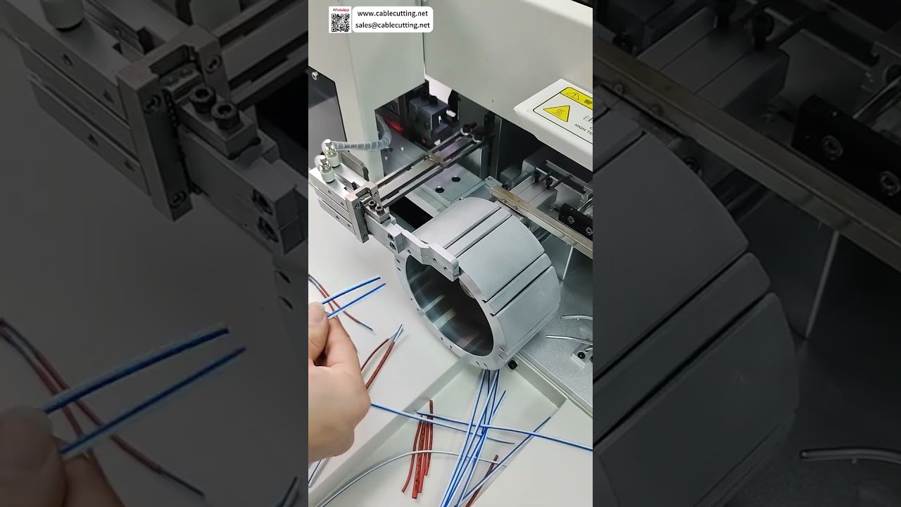 Mesin Penyisipan Tabung Cetak Pita Warna dengan Alat Penyelarasan Kabel Paralel 70mm yang Sempurna