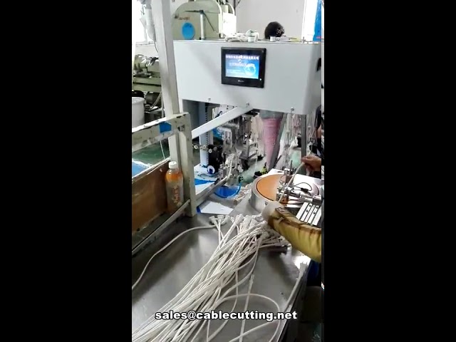 Mesin Penggulung & Pengikat Kabel Daya Bentuk 8 Otomatis