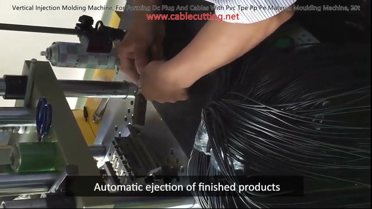 Mesin Injection Molding Vertikal untuk Cetak Steker DC & Kabel PVC, TPE, PP, PE