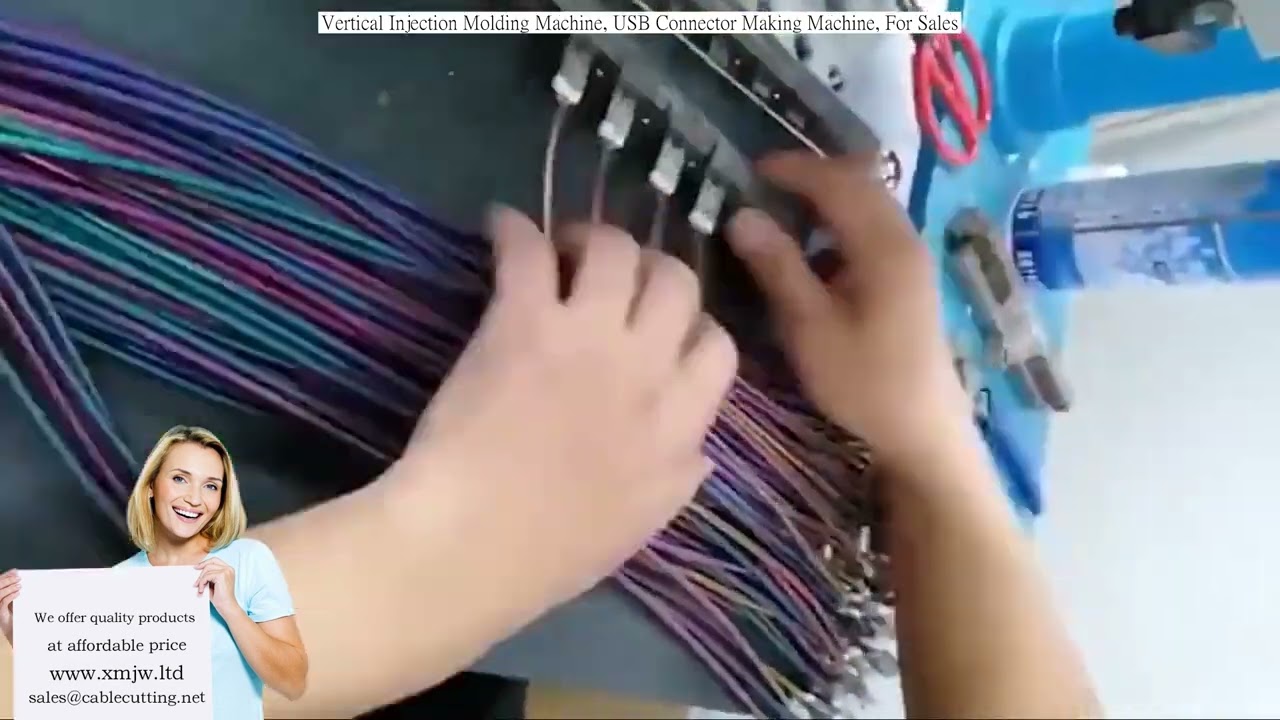 Mesin Injection Molding Vertikal untuk Produksi Konektor USB Otomatis