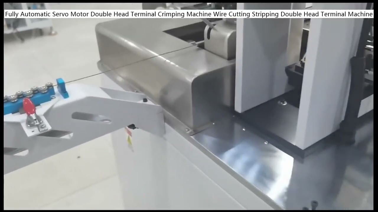Mesin Crimping Terminal Kepala Ganda Otomatis Penuh dengan Motor Servo - Pemotong dan Pengupas Kabel