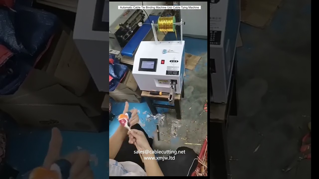 Mesin Pengikat Kabel Otomatis untuk Kabel USB & Wire Harness | Efisiensi Produksi