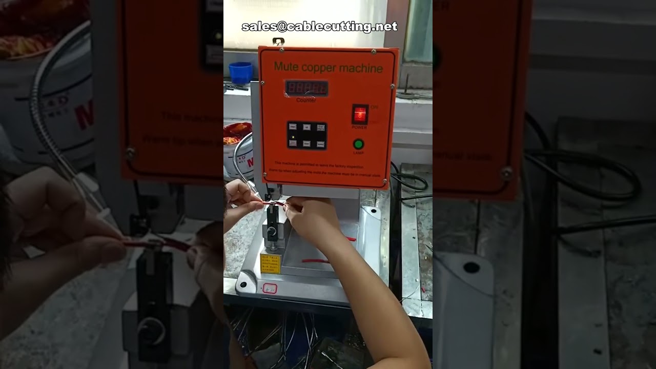 Mesin Crimping Sabuk Tembaga Silent untuk Penyambungan Kabel Panas & Sambungan Tembaga - Dilengkapi Pengupas Kawat Tembaga