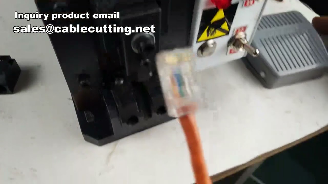Mesin Cetak Konektor RJ45 Kabel Cat6e | Mesin Molding Kepala Kristal | Pembuat Kabel Jaringan