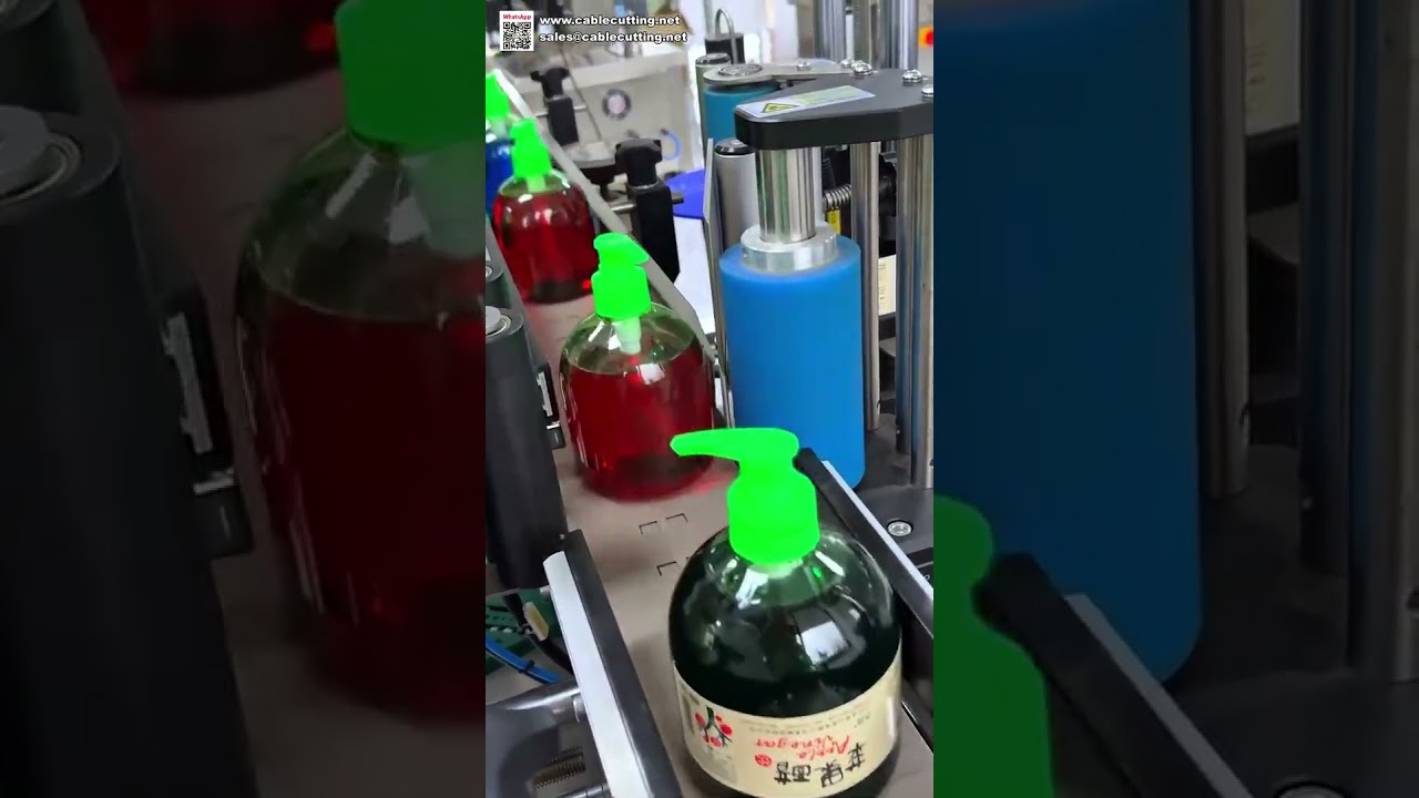 Mesin Pelabel Botol Bulat Otomatis Kecepatan Tinggi - Aplikator Stiker Industri untuk Produksi Massal