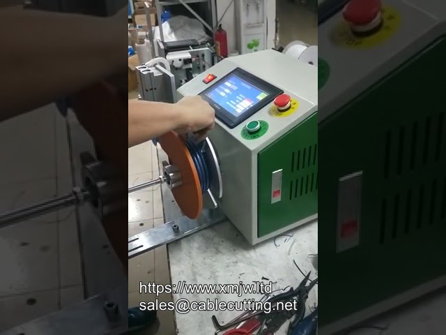 Mesin Semi Otomatis Pengukur, Pemotong, dan Penggulung Kabel & Kawat Praktis