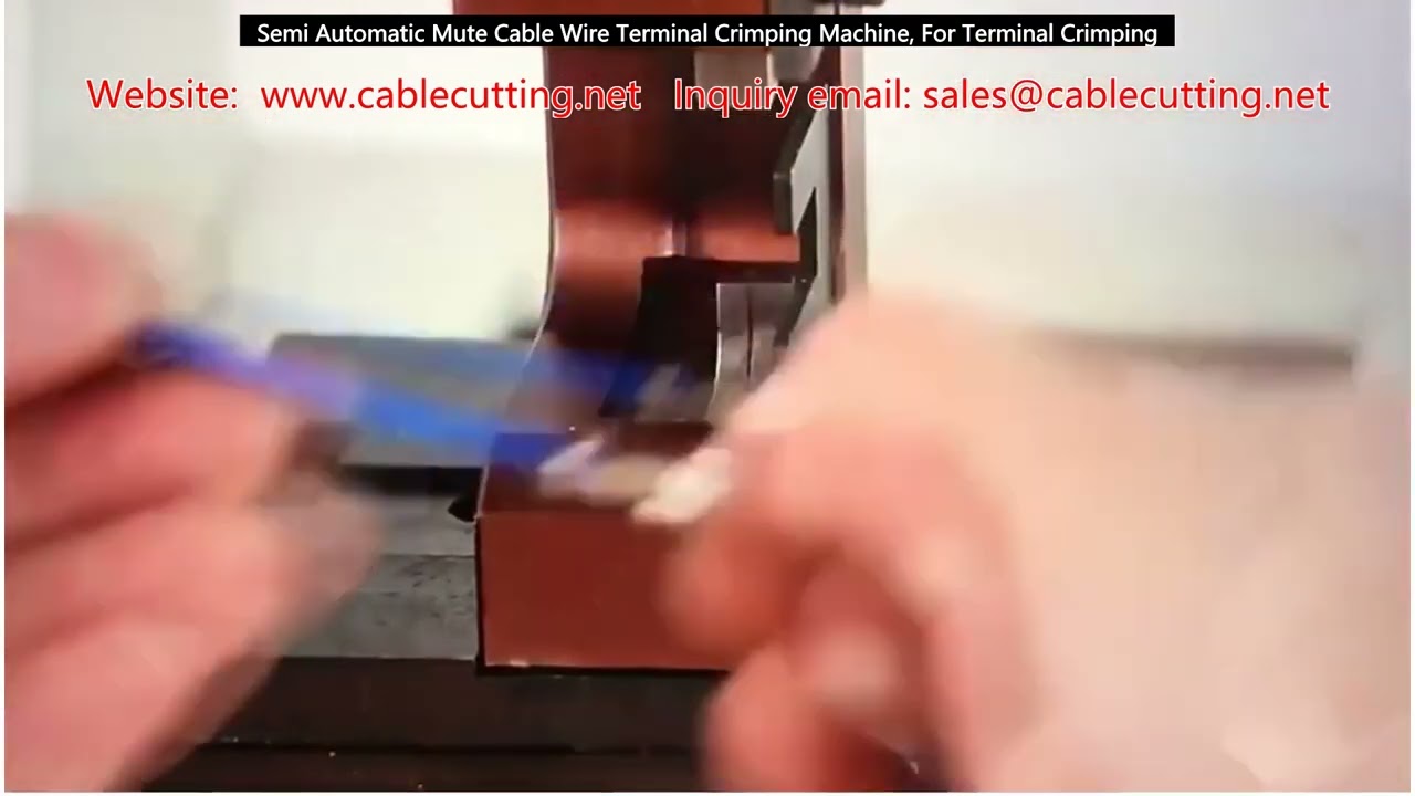Mesin Crimping Terminal Kabel Semi Otomatis untuk Kabel Wire Mute