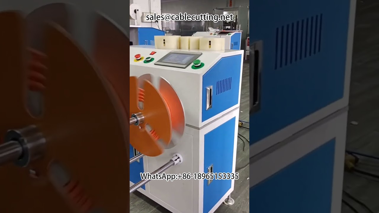Gulungan Besar Dibagi Menjadi Gulungan Kecil | Mesin Gulung Kawat dengan Penghitung Meter | Rewinding Otomatis