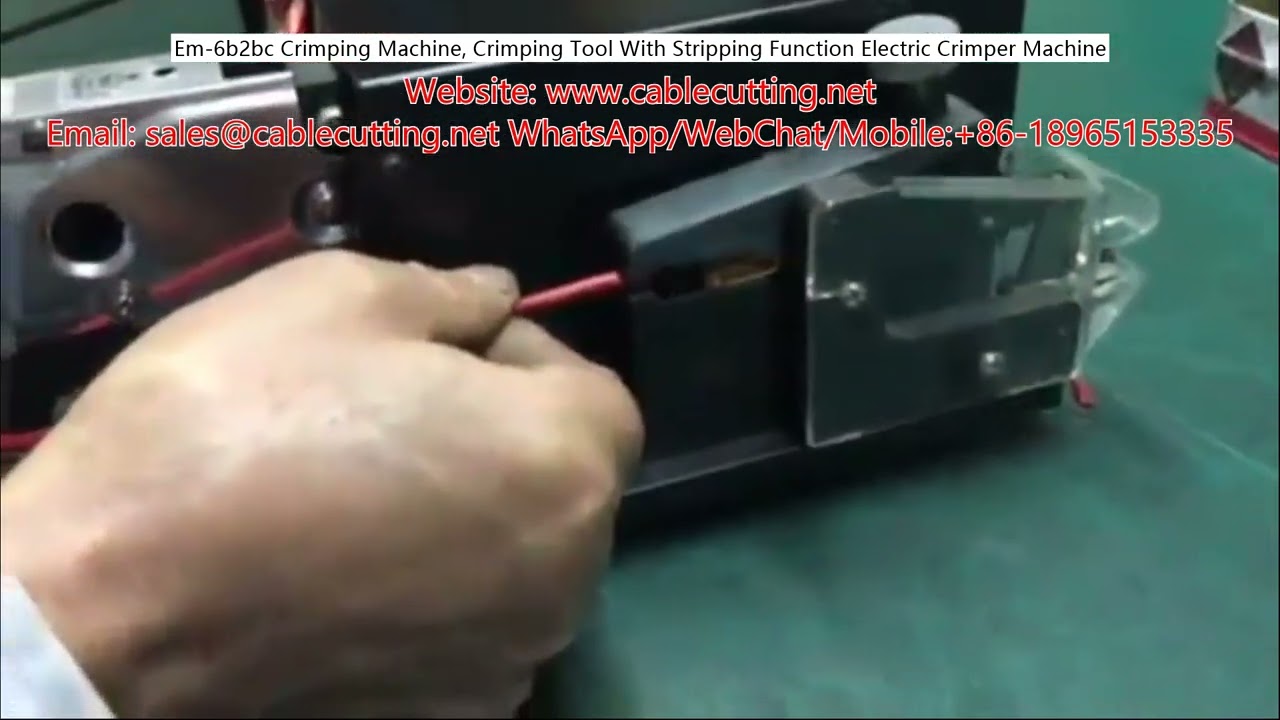Mesin Crimping EM 6b2bc: Alat Crimper Listrik dengan Fungsi Stripping untuk Produksi Efisien