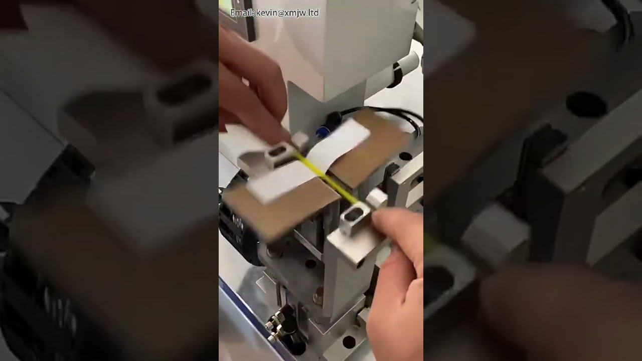 Mesin Pelabelan Kabel untuk Industri Wire Harness | Alat Perekat Stiker & Pelipat Kabel Otomatis