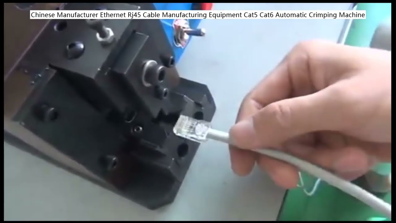 Mesin Crimping Otomatis Kabel Ethernet RJ45 untuk Cat5 dan Cat6