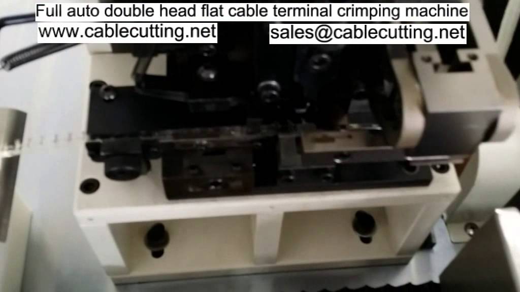 Mesin Crimping Terminal Kabel Flat Double Head Otomatis Penuh | Efisien & Presisi