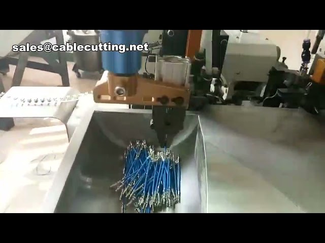Mesin Crimping Terminal Kabel Double Head – Potong, Kupas, dan Crimp Otomatis untuk Perakitan Kabel Industri
