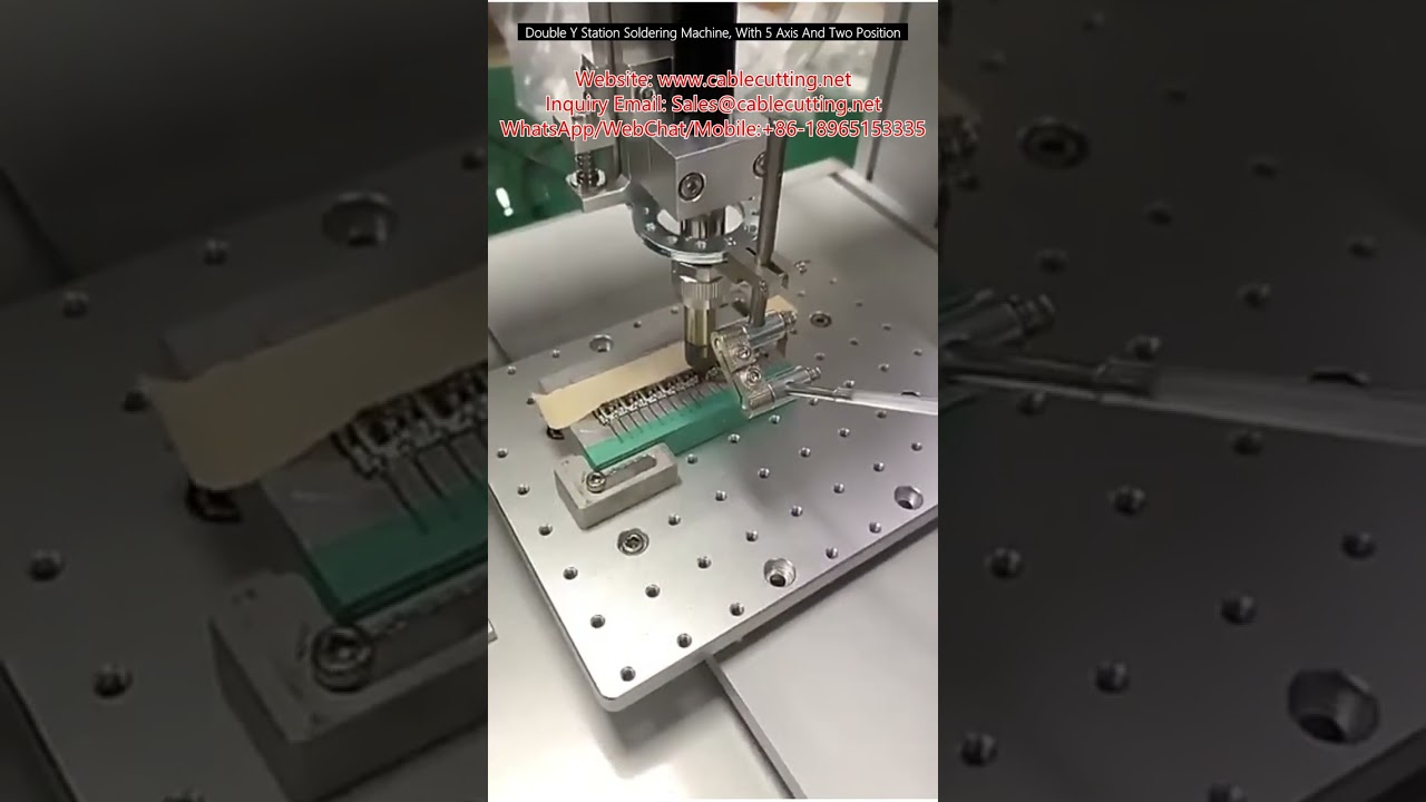 Mesin Solder Otomatis Double Y Station 5 Sumbu Dua Posisi