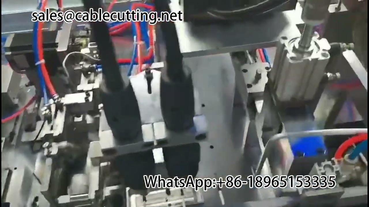 Mesin Otomatis Pelindung Sikat, Timah Kabel Jalinan Pilin & Aplikator Tabung Heat Shrink