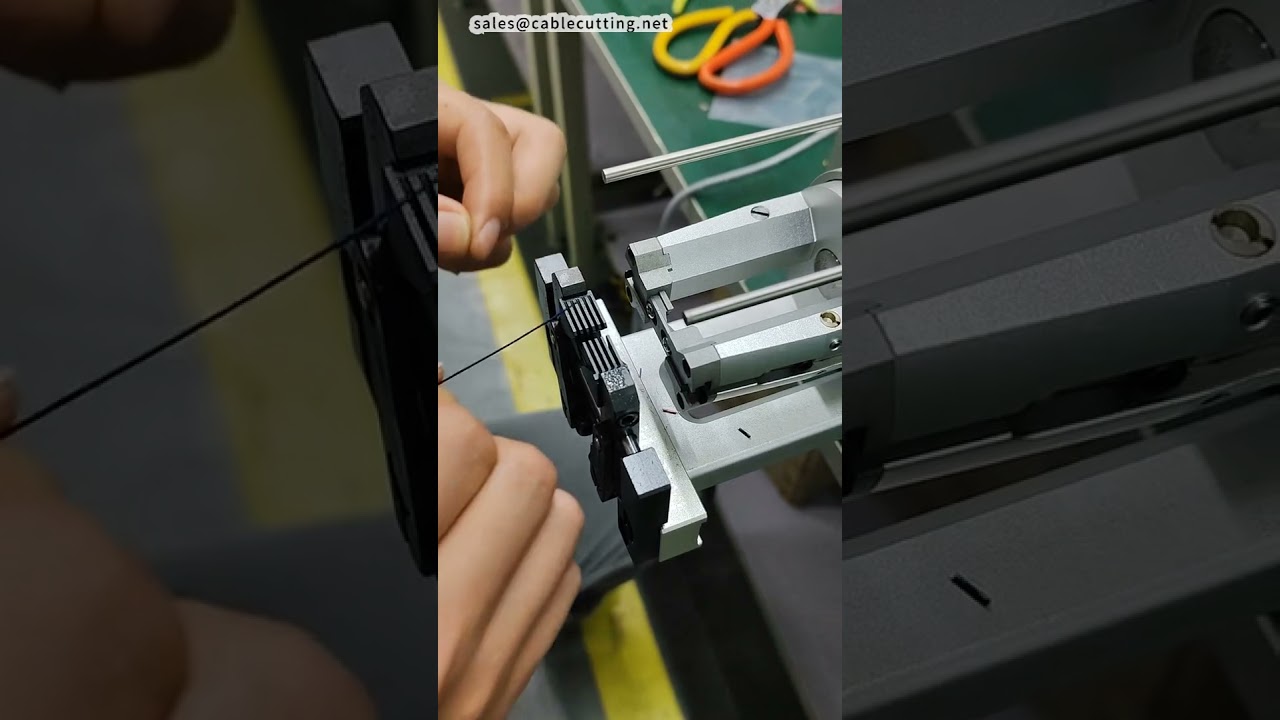 Coaxial Cable Stripping Machine for 34-AWG 3-Layer Cables