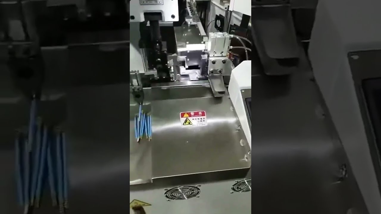Mesin Crimping Kepala Ganda Otomatis Penuh: Video Asli Kerja Efisiensi Tinggi #pabrik